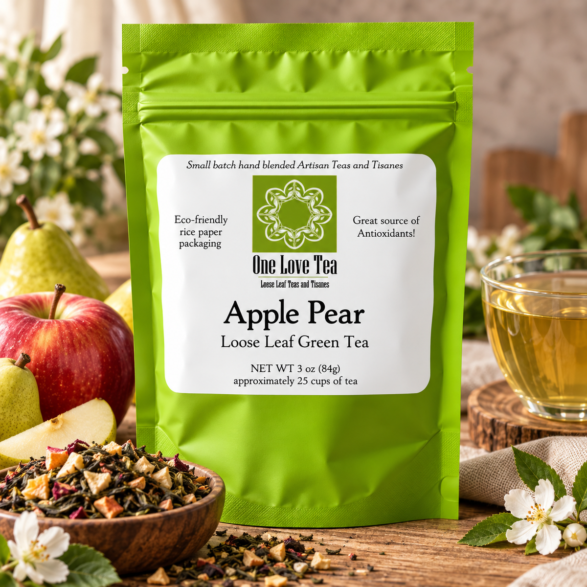 Apple Pear Green Tea 3 oz