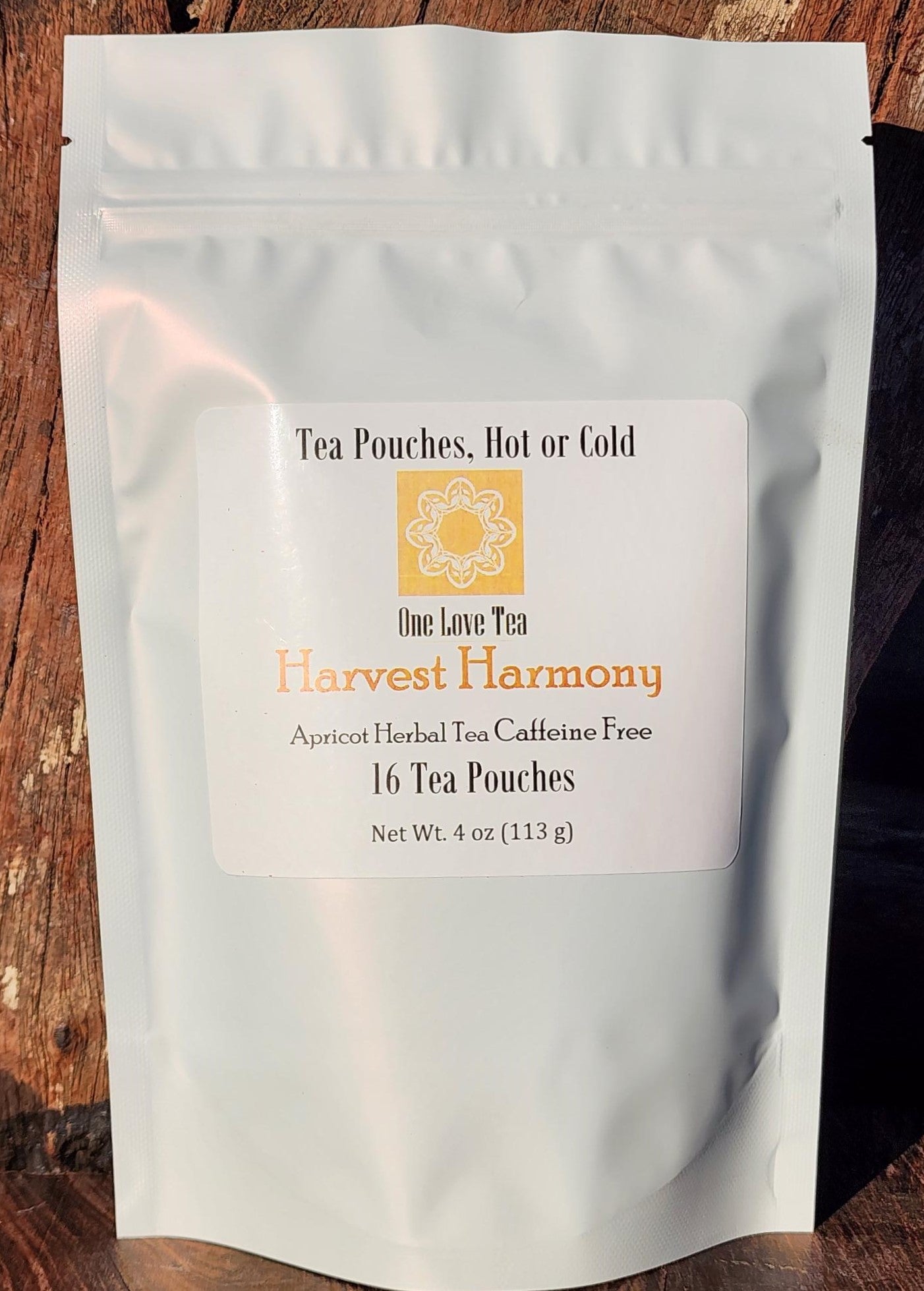 Harvest Harmony Apricot Tea - Tea Pouch - caffeine free