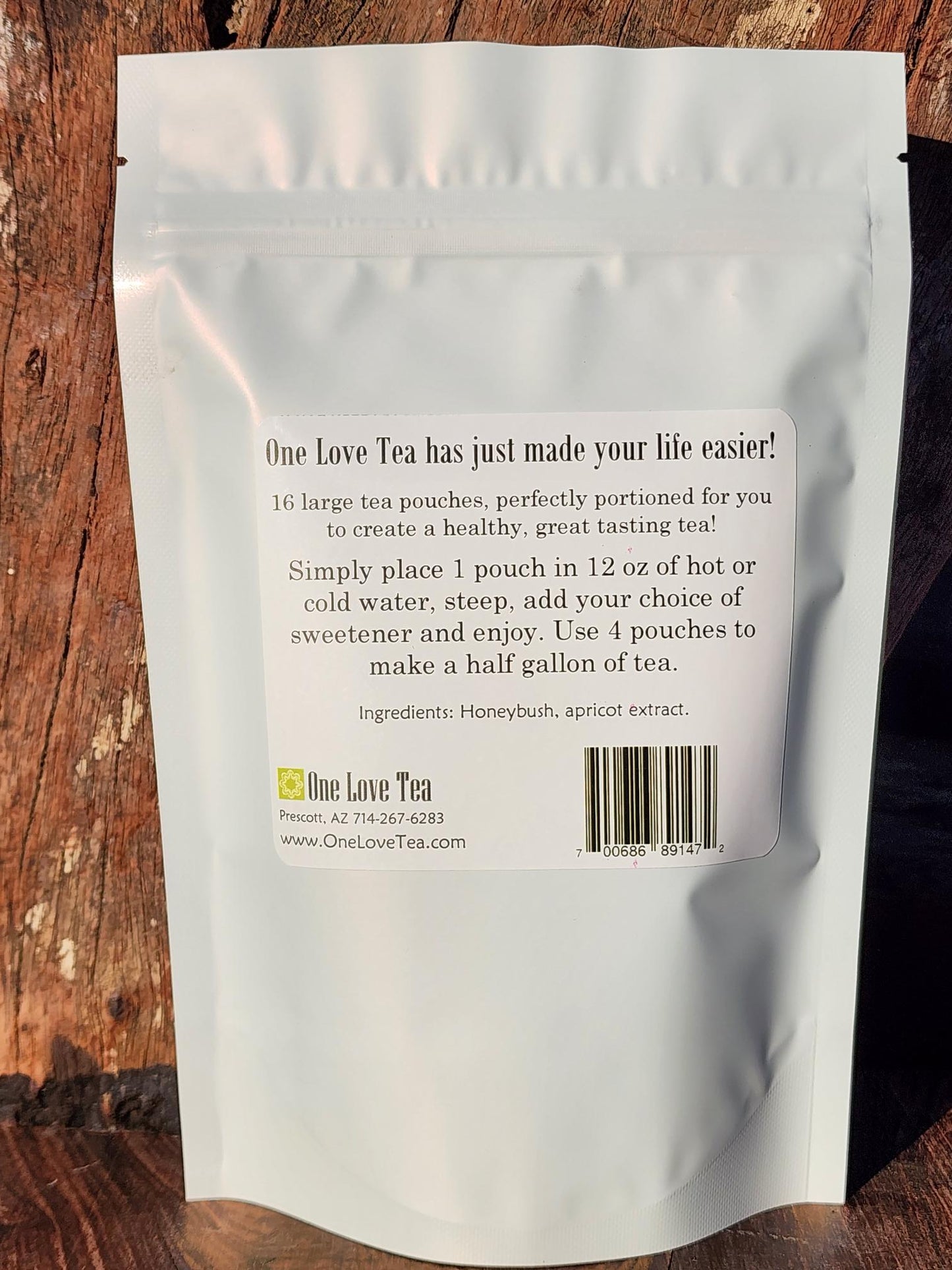Harvest Harmony Apricot Tea - Tea Pouch - caffeine free