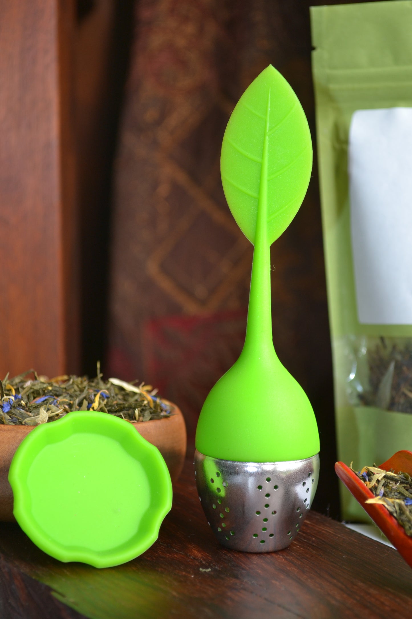 Tea Strainer in Green