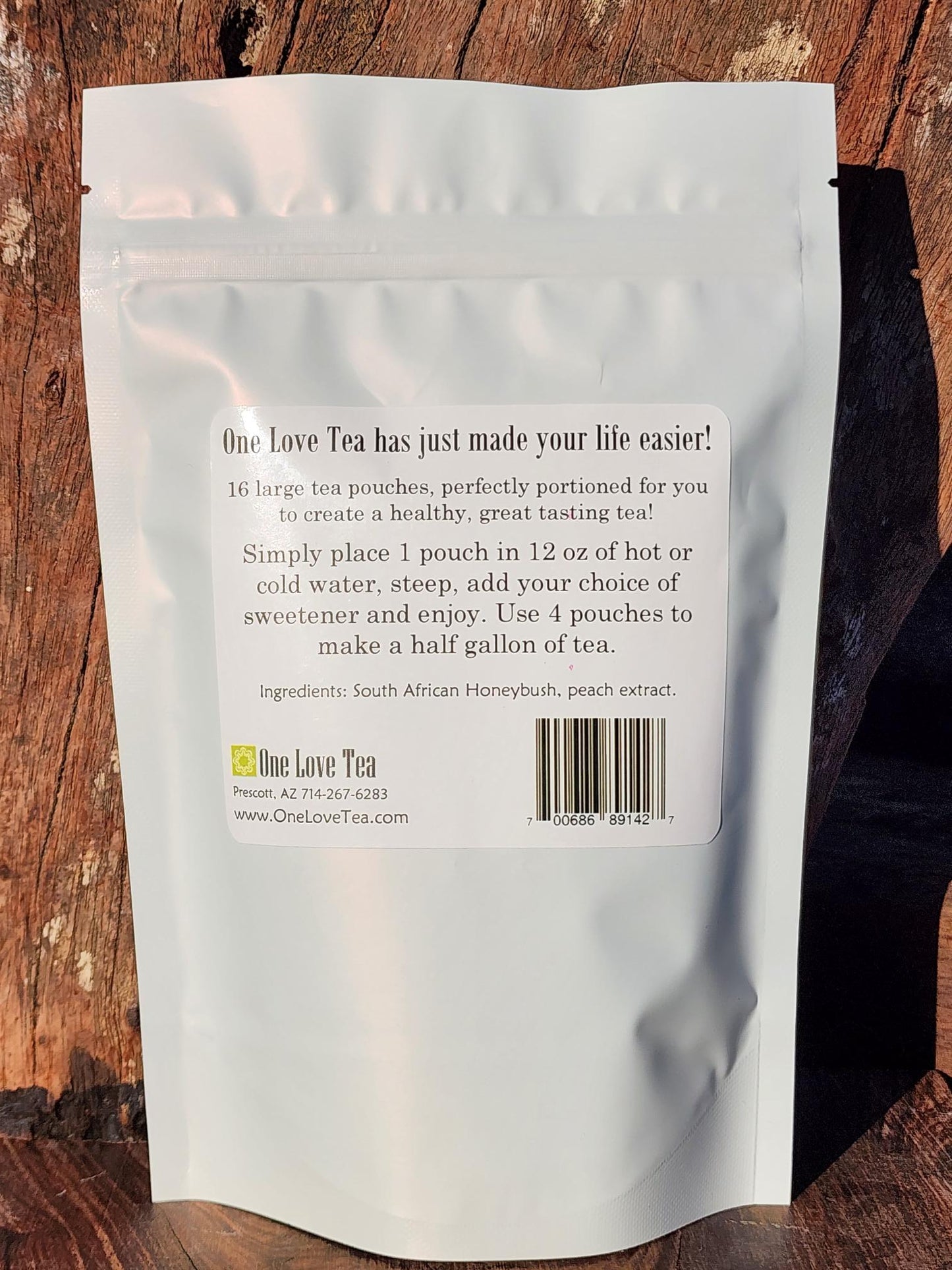 Sunny Nectar Peach Tea - Tea Pouch - caffeine free