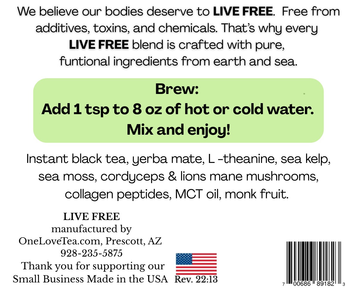 Energy Black Tea 4 oz - instant powder -