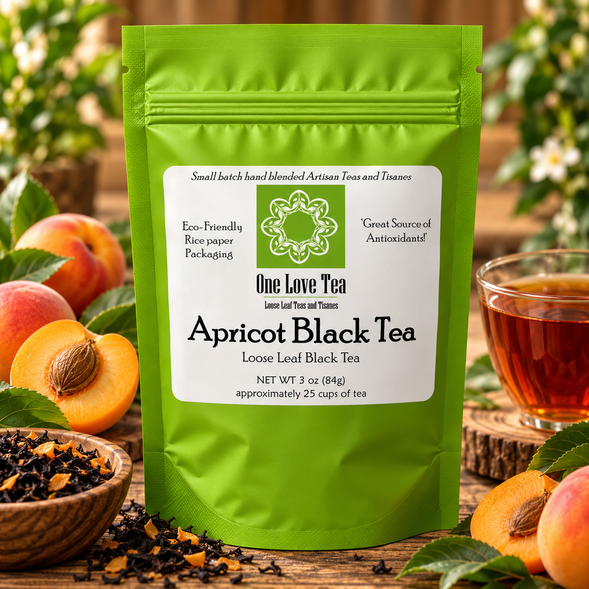 Apricot Black Tea 3oz