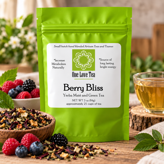 Berry Bliss Yerba Mate Green Tea 3 oz