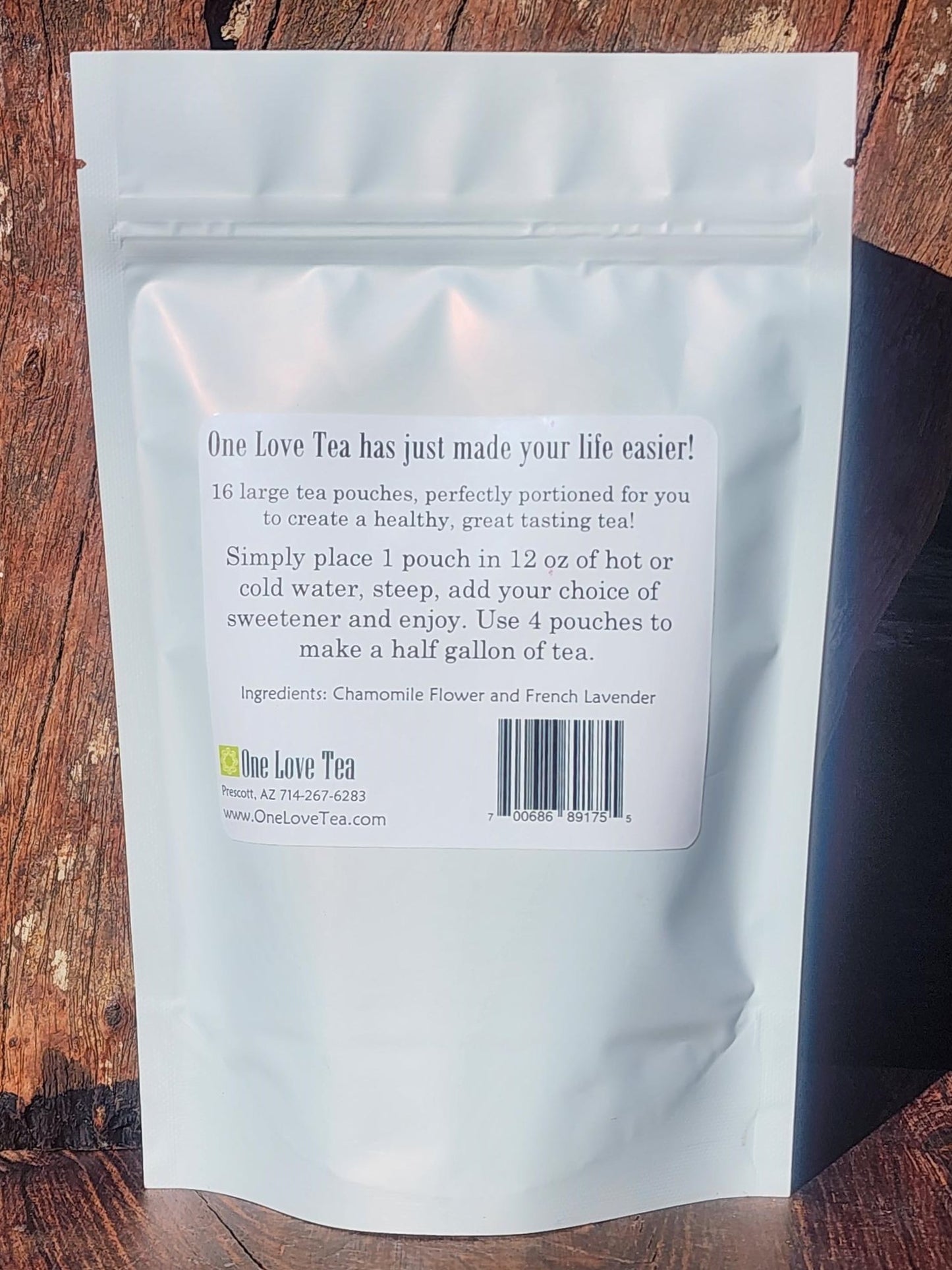 Chamomile Lavender Tea - Tea Pouch - caffeine free