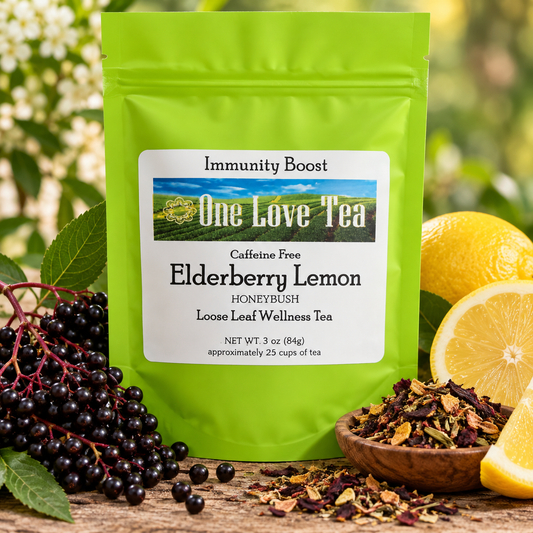 Elderberry Lemon Honeybush Tea 3 oz