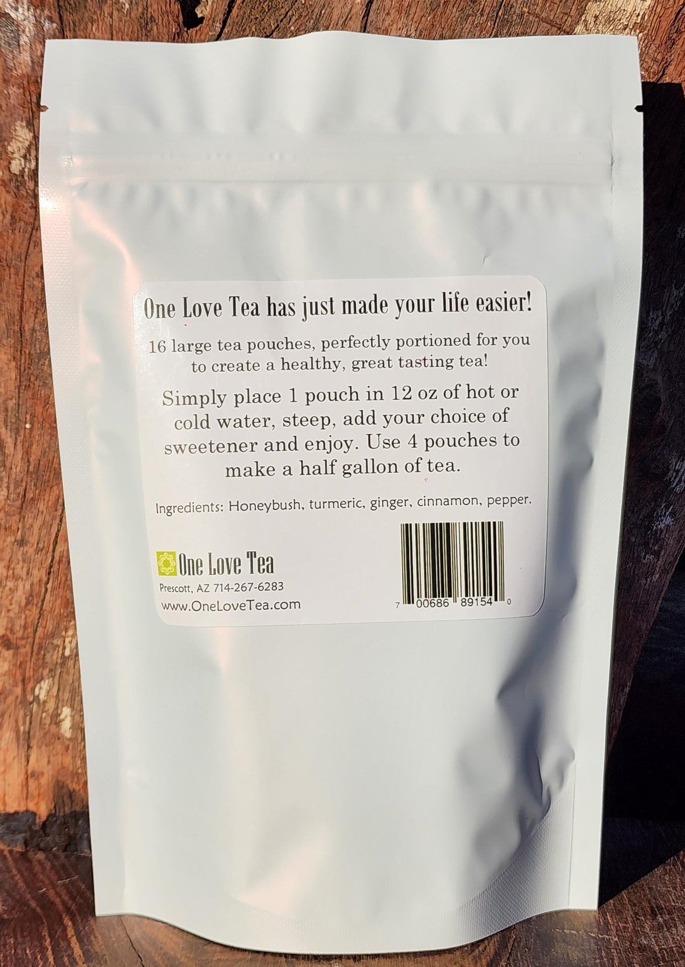 Golden Chai Turmeric Tea - Tea Pouch - caffeine free