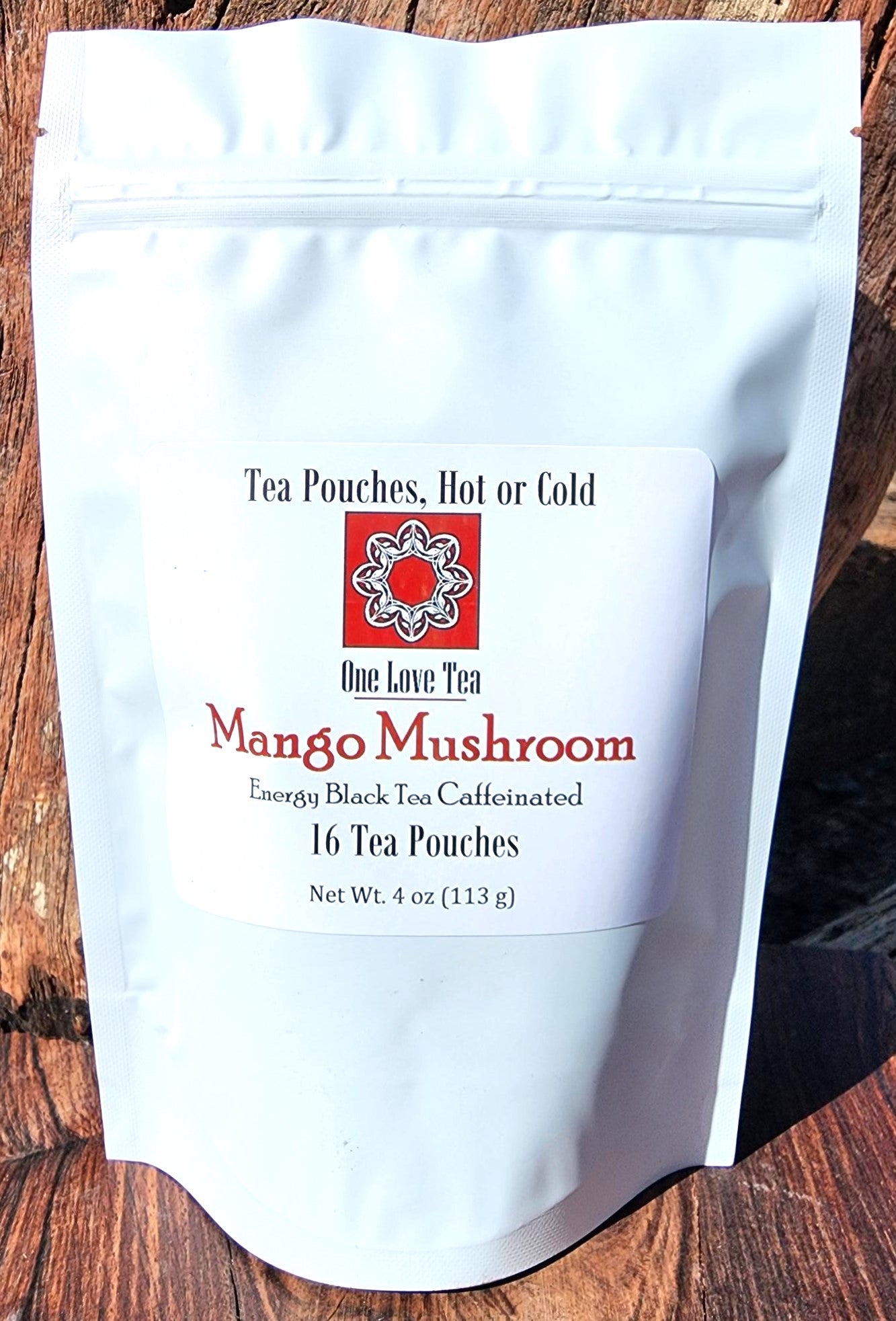 Mango Mushroom Energy Black Tea - Tea Pouch - caffeinated