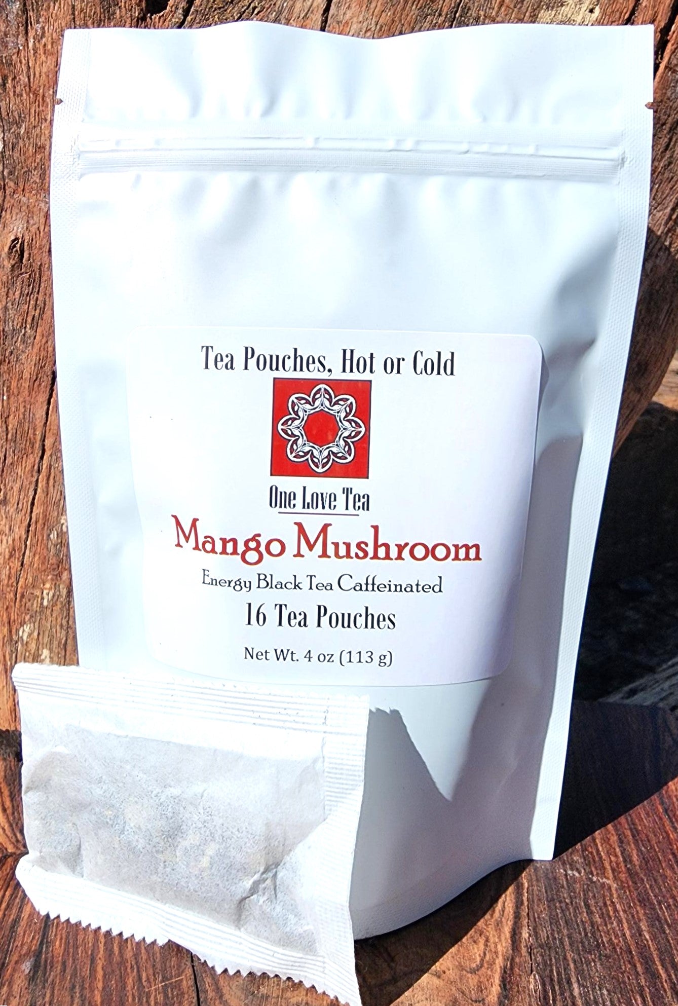 Mango Mushroom Energy Black Tea - Tea Pouch - caffeinated