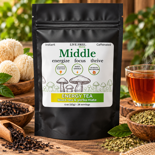 Middle - Energy Black Tea 4 oz - instant powder -