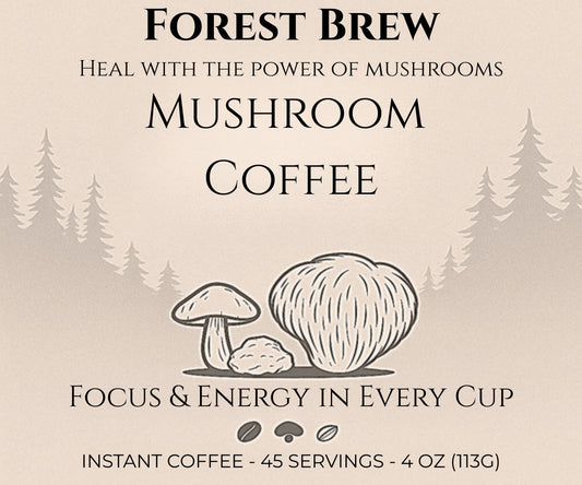 Mushroom Coffee 4 oz - instant powder -