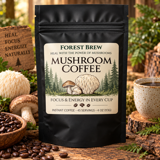 Mushroom Coffee 4 oz - instant powder -