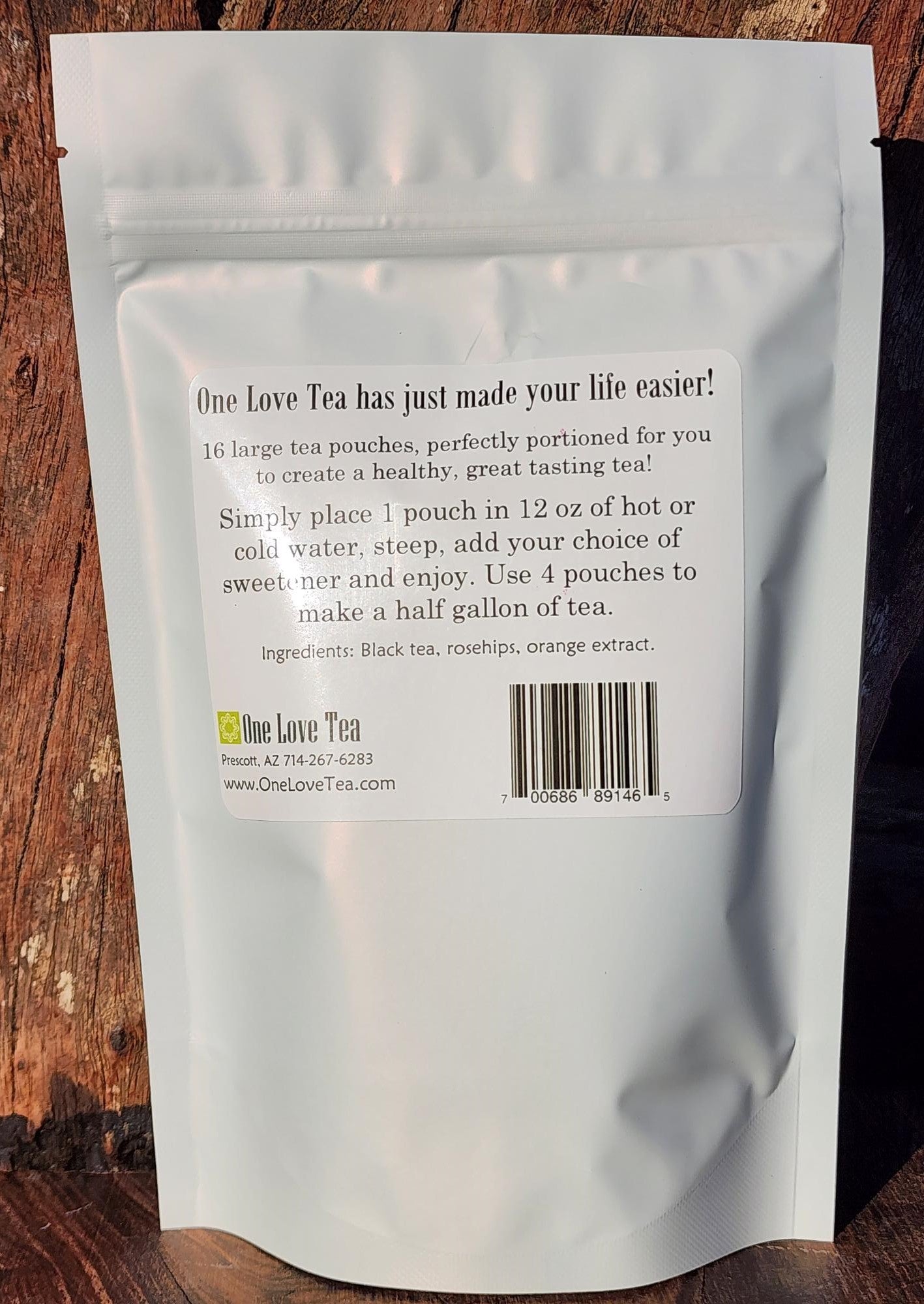 Orange Blossom Black Tea - Tea Pouch - caffeinated