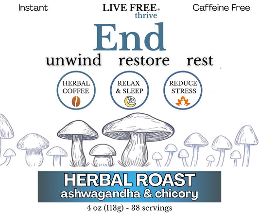 Herbal Coffee Roast - caffeine free - 4 oz - instant powder -